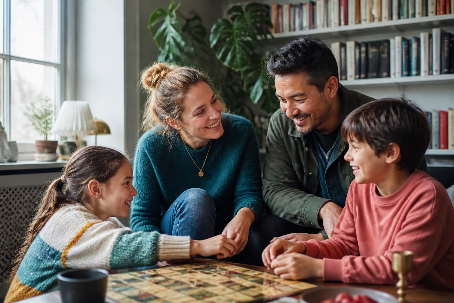 Visual example of a KinCosmos family horoscope